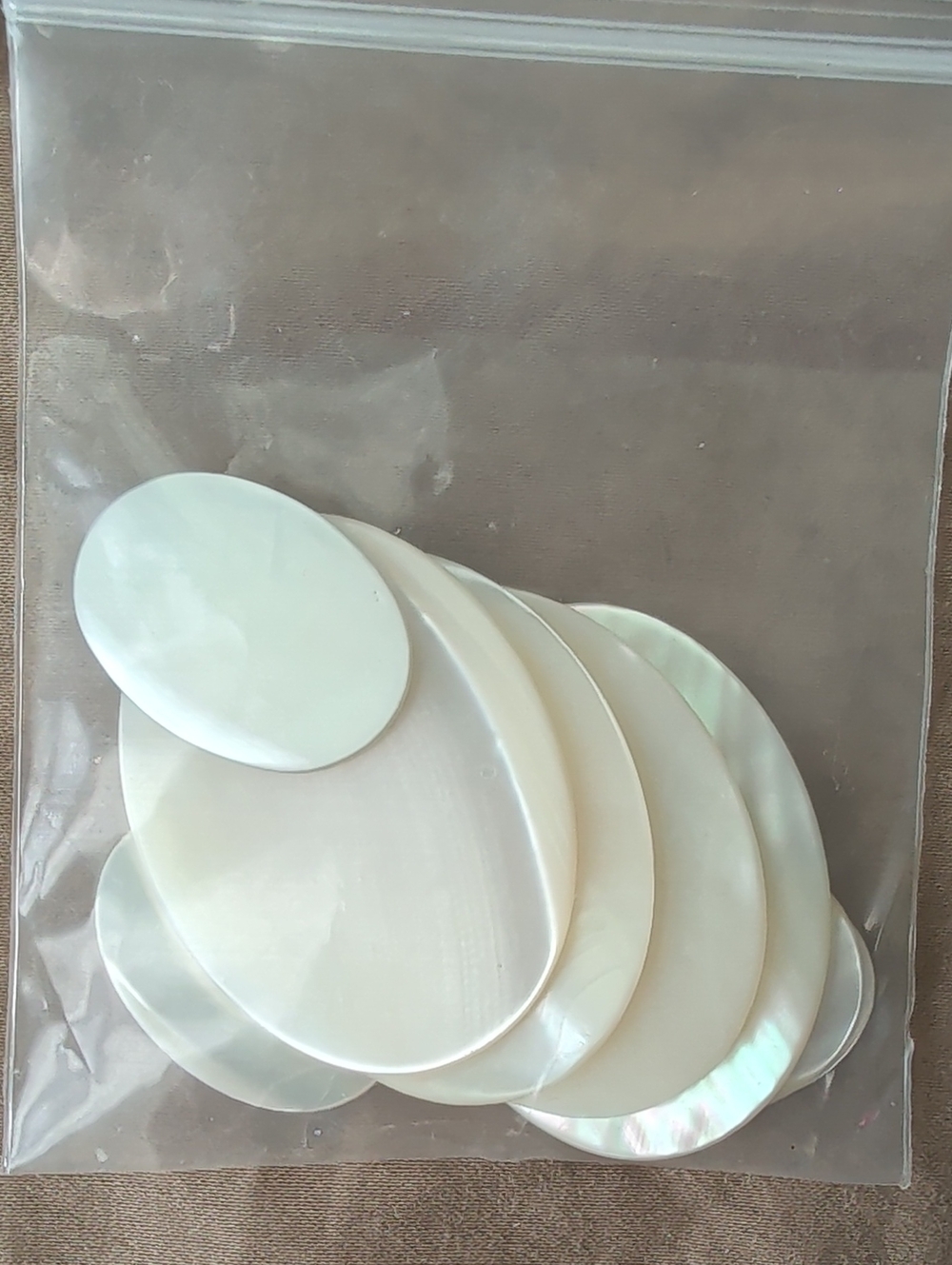 White Mother-of-Pearl Discs - Pack of Assorted Sizes For Crafting